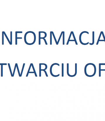 djęcie główne działu Informacja o otwarciu ofert