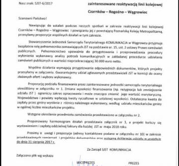 Zdjęcie galerii Reaktywacja linii kolejowej Czarnków - Rogoźno - Wągrowiec